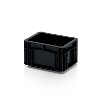 ESD Euro přepravka 20 cm × 15 cm × 12 cm, černá